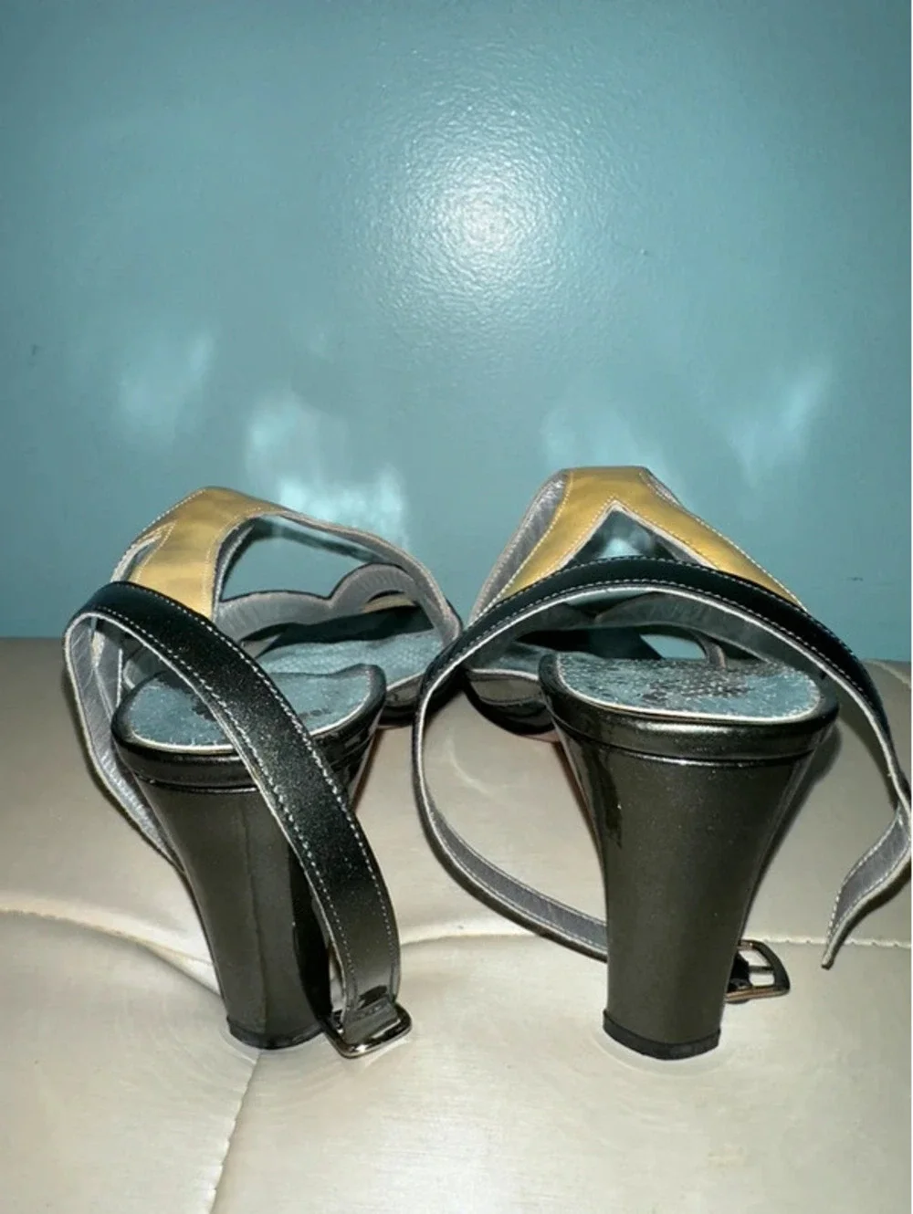 Vintage Azurée Cannes Strappy, High-Vamp Sandals France 6